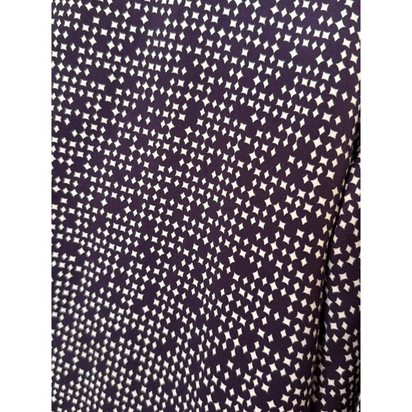 Chico's 3XL Purple Dot Print Blouse Button Down Long Sleeve Minimalist Fall Chic - Picture 13 of 13